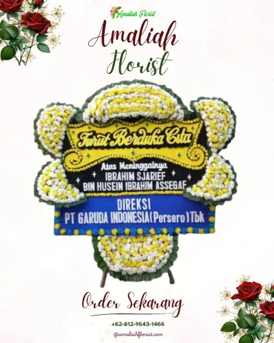 Papan Bunga Duka di Karangsari
